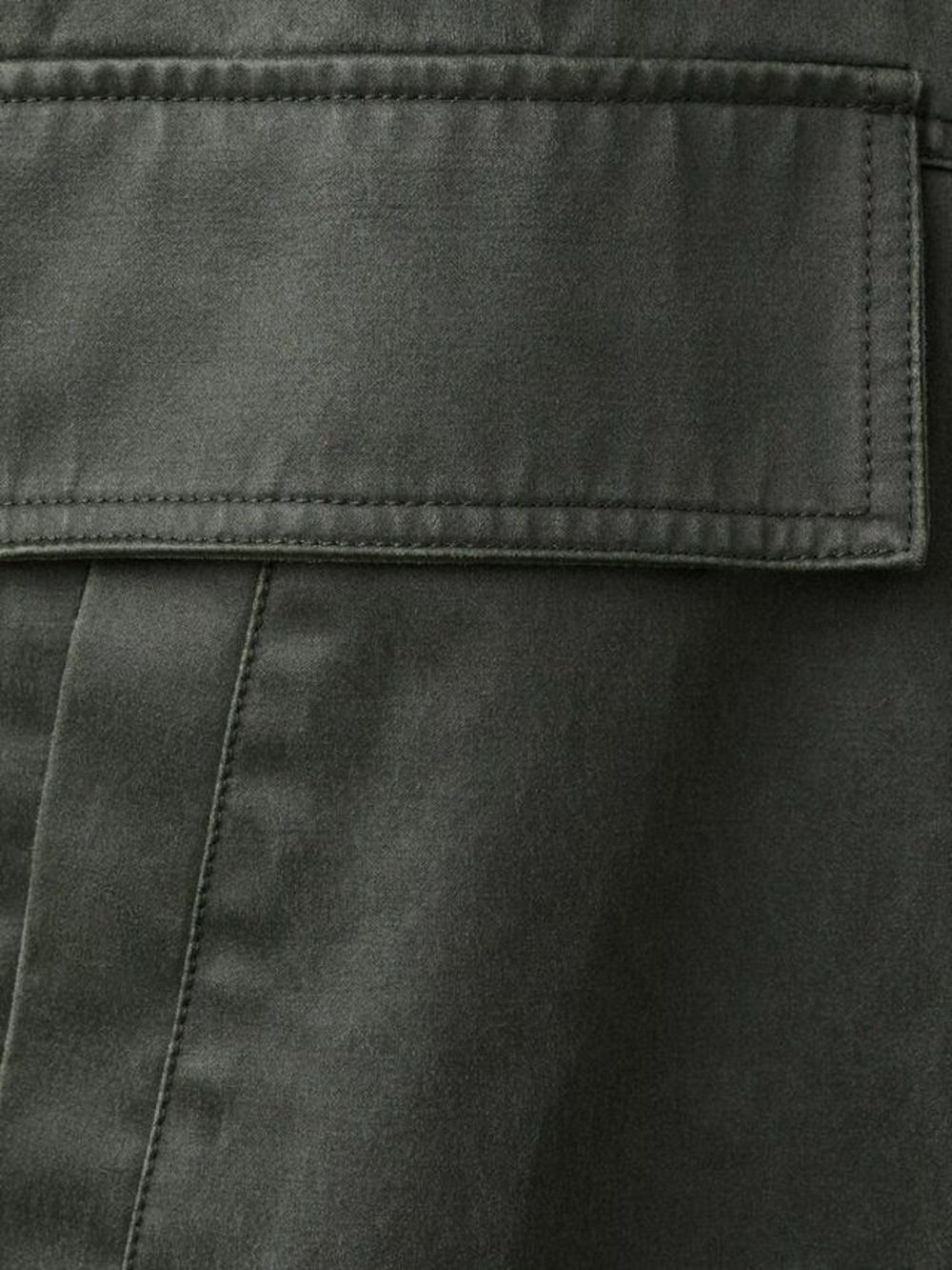Mango Dark Olive Utility Jacket with Patch Pockets - Picture 6 of 9